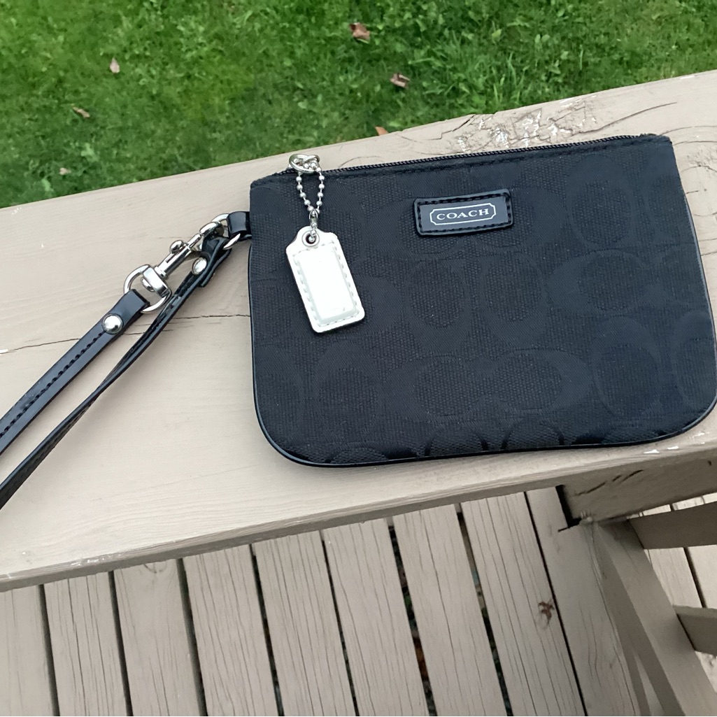 Coach Small Black Wristlet Preowned